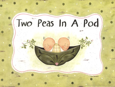 Framed Two Peas In A Pod Print