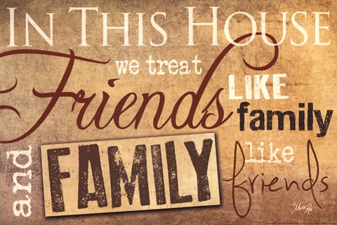 Framed Family &amp; Friends Print