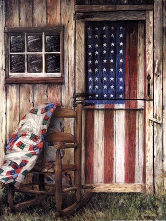 Framed American Rocker Print