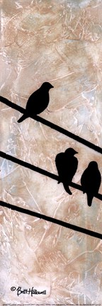 Framed Birds On A Wire I Print