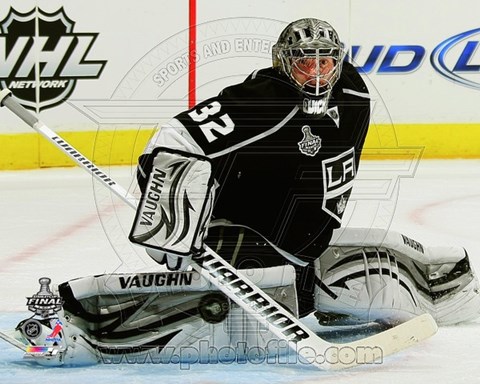 Framed Jonathan Quick Game 3 of the 2012 Stanley Cup Finals Action Print