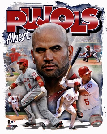 Framed Albert Pujols 2012 Portrait Plus Print