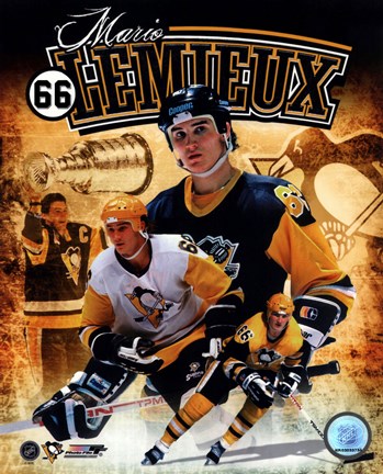 Framed Mario Lemieux 2012 Portrait Plus Print