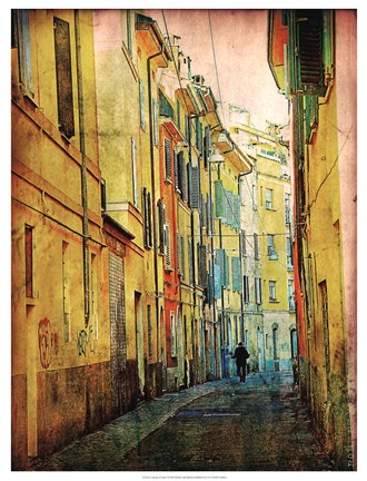 Framed Streets of Italy I Print