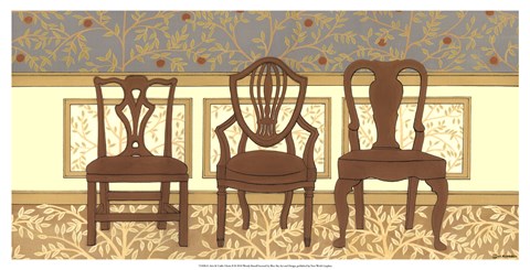 Framed Arts &amp; Crafts Chairs II Print