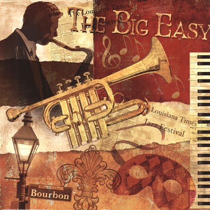 Framed Big Easy Print