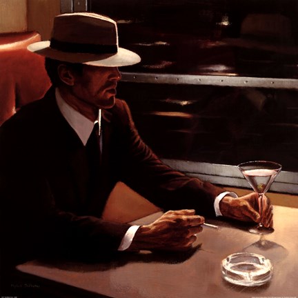 Framed Dry Martini Crop I Print