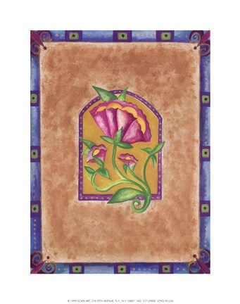 Framed Sun and Tree Print