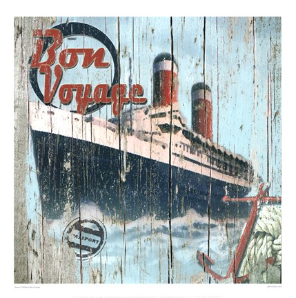 Framed Bon Voyage Print