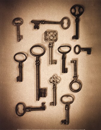 Framed Key Elements I Print