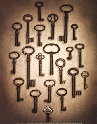 Framed Key Elements II Print