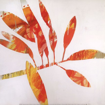 Framed Tropical Landscape II Print