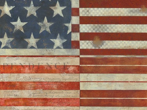 Framed Flag of Independence Print