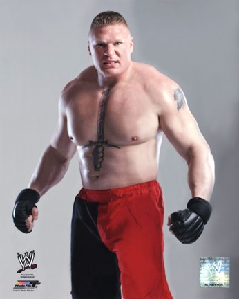 Framed Brock Lesnar 2012 Studio - WWE Print