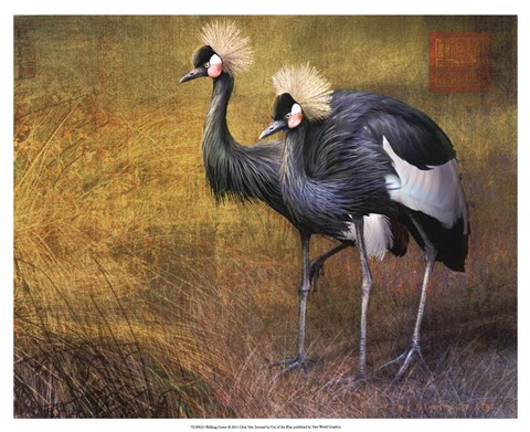 Framed Walking Crown Print