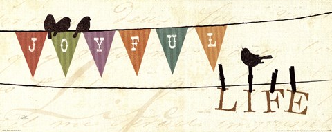 Framed Happy Words II Print