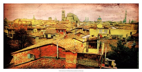 Framed Italy Panorama I Print