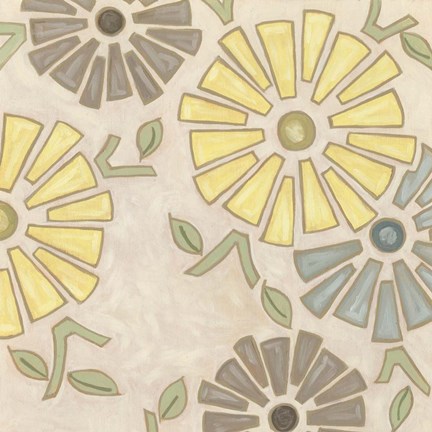 Framed Pastel Pinwheels I Print