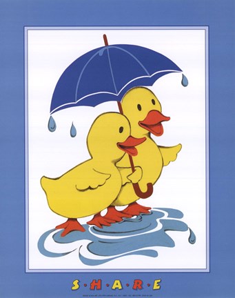 Framed Ducks - Share Print