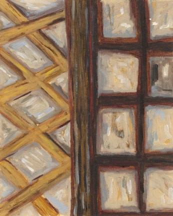 Framed Textured Windows I Print