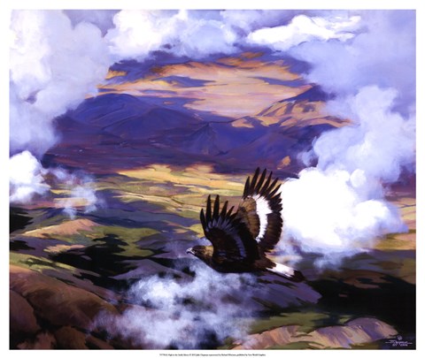 Framed High in the Sunlit Silence Print