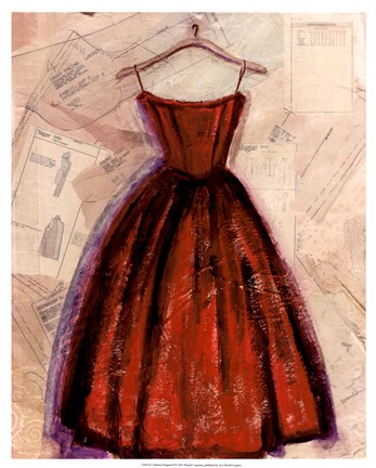 Framed Fashion Designed II Print