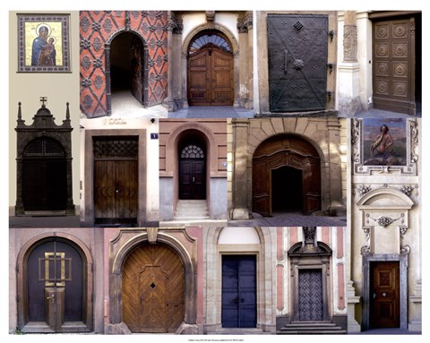 Framed Doors III Print