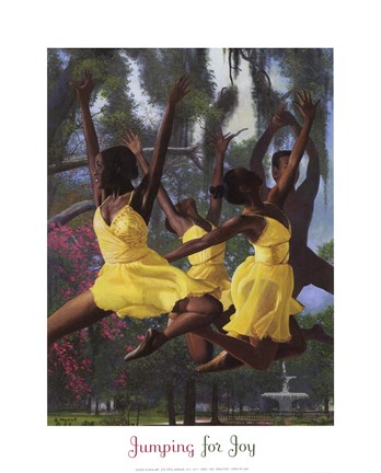 Framed Jumping For Joy Print