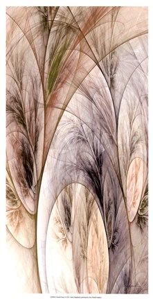 Framed Fractal Grass I Print