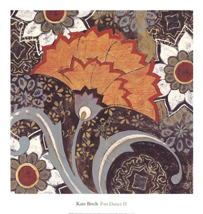 Framed Fan Dance II Print