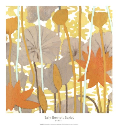 Framed Lotus I Print