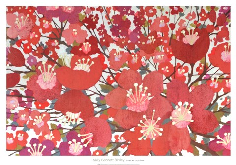 Framed Cherry Blooms Print
