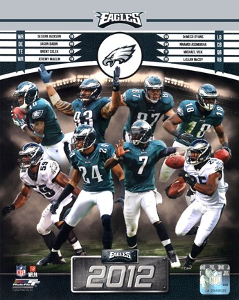 Framed Philadelphia Eagles 2012 Team Composite Print