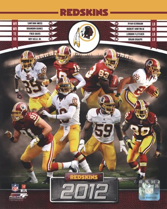 Framed Washington Redskins 2012 Team Composite Print
