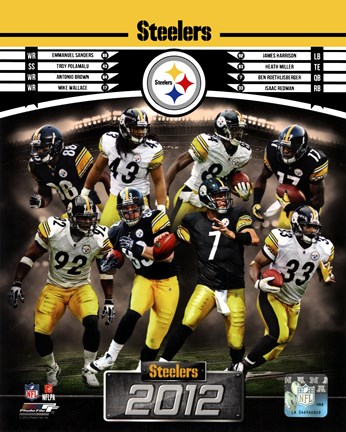 Framed Pittsburgh Steelers 2012 Team Composite Print