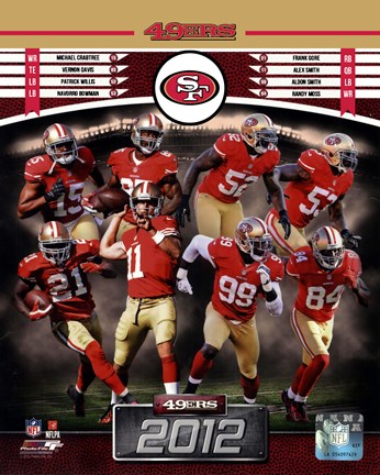Framed San Francisco 49ers 2012 Team Composite Print
