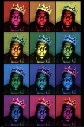 Framed Notorious BIG - Pop Art King Print