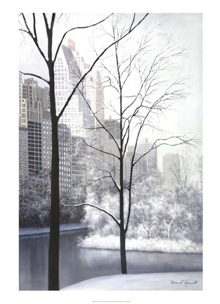 Framed Central Park-Essex House Print