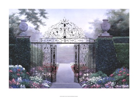 Framed Elegant Garden Print