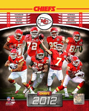 Framed Kansas City Chiefs 2012 Team Composite Print