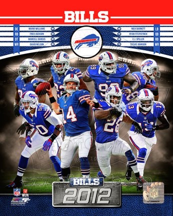 Framed Buffalo Bills 2012 Team Composite Print