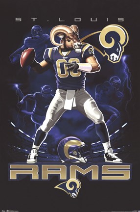Framed Rams Quarterback 12 Print