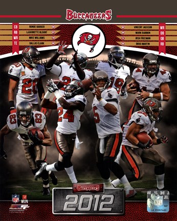 Framed Tampa Bay Buccaneers 2012 Team Composite Print