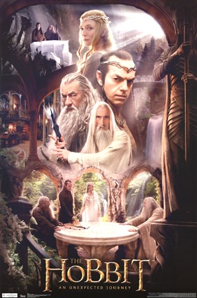 Framed Hobbit - Rivendell Print