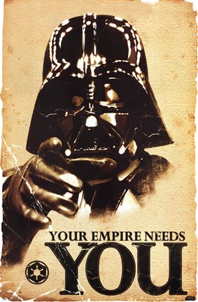 Framed Star Wars - Your Empire Print