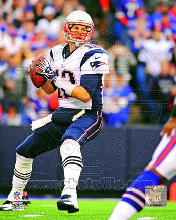 Framed Tom Brady 2012 Action Print
