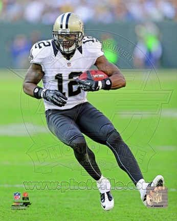 Framed Marques Colston 2012 Action Print