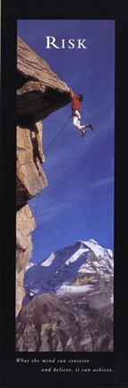 Framed Risk-Cliffhanger Print