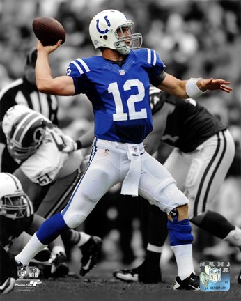 Framed Andrew Luck 2012 Spotlight Action Print