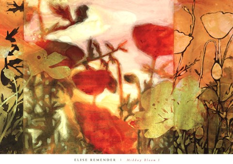 Framed Midday Bloom I Print